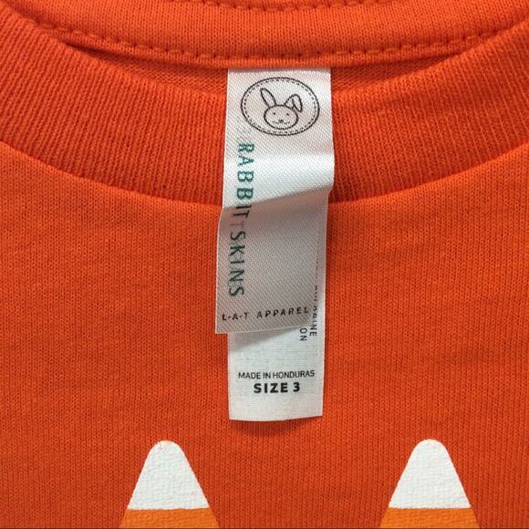 Little Teez "Gimmie Candy" T-Shirt Children's Size 3 Orange Candy Corn Autumn - Picture 2 of 5